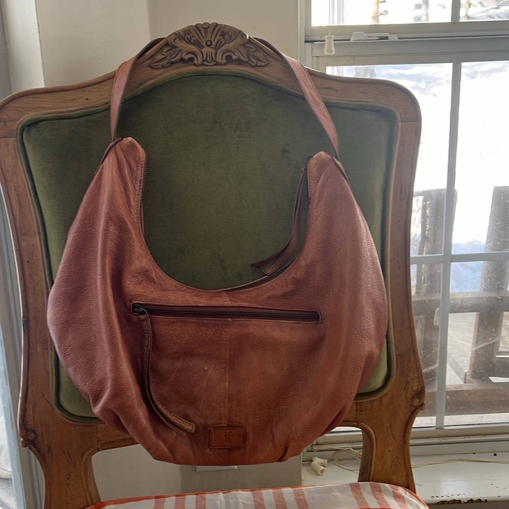 Frye handbag 
Brown leather
Boho style
Lightly used